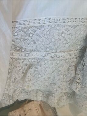 Vintage Edwardian slips loads of Beautiful handmade cotton lace - 1 Slip & 1 1/2
